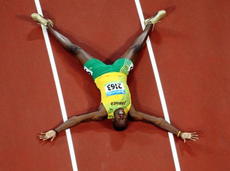 שבר את השיא בן 12 השנים של מייקל ג'ונסון וזה הוציא ממנו התרגשות מטורפת (gettyimages)