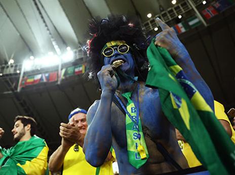 הקהל הברזילאי. ערב מותח במרקאנה (Getty)