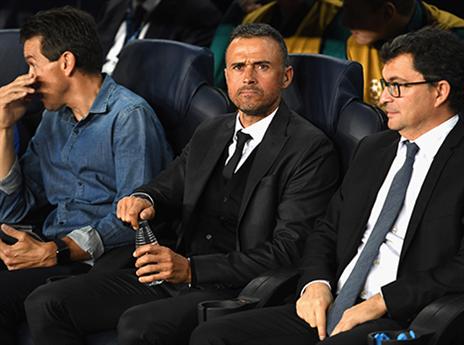 לואיס אנריקה. סובל מלא מעט חיסורים (Getty)