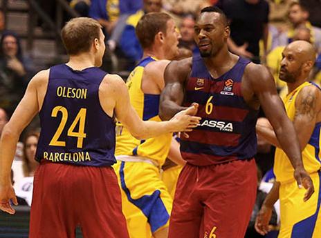 שלטה בקצב ללא עוררין. ברצלונה חוגגת (צילום: אלן שיבר)