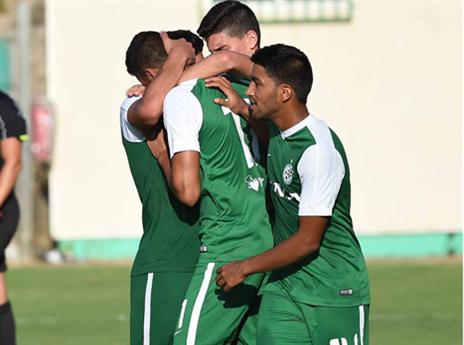 ניצחון תשיעי רצוף. מרדכי והירוקים (צילום: האתר הרשמי של מכבי חיפה)