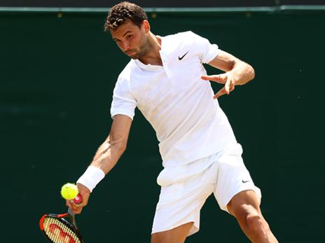 דימיטרוב. נהנה מעליונות ומפציעה של סלע (Getty)