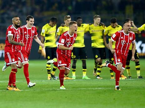 שחקני באיירן ברגע הניצחון (Getty)