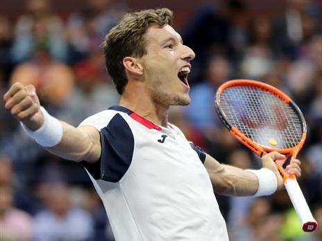 קארנו-בוסטה נושם לרווחה. הוא כבר בשמינית (getty)