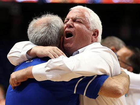 הרבה לחץ השתחרר במחנה הישראלי (צילום: אלן שיבר)