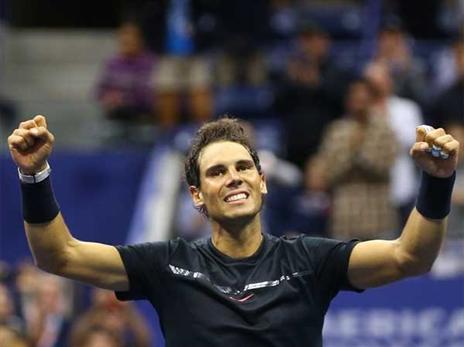 הפעם הוא ניצח את דל פוטרו. נדאל אחרי העלייה לגמר (Getty)