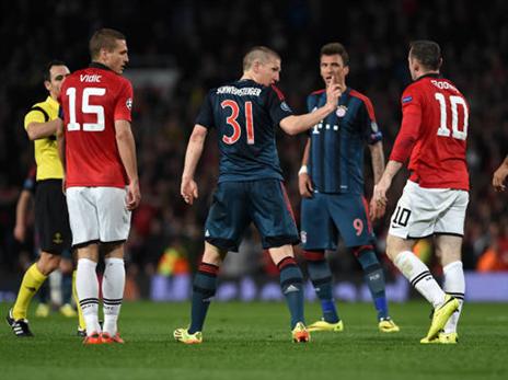 הישג השיא של יונייטד בצ'מפיונס מאז הגמר ב-2011: רבע הגמר מול באיירן ב-2014 (getty)