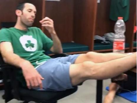 יבזורי חסר מעש באימון חיפה (מתוך אינסטגרם)