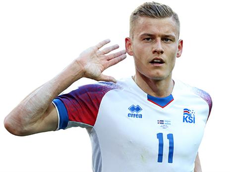 פינבוגאסון, כובש השער הראשון של איסלנד אי פעם במונדיאל (getty)