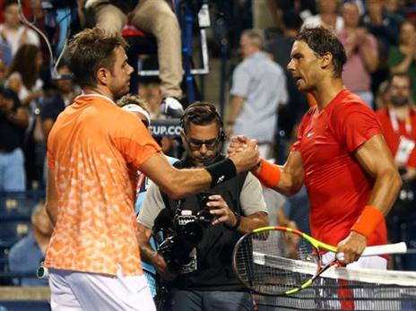 שני הענקים סיפקו טניס נהדר. ואוורינקה ונדאל (getty)