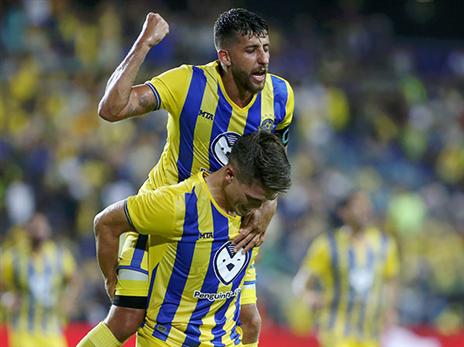 לא מתחרט שהגיע למכבי ת"א. קיארטנסון (צילום: אלן שיבר)