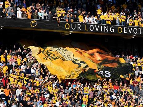 הקהל של וולבס, אוהב לראות את התוצאות של קבוצתו בפרימייר ליג (getty)