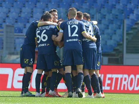 קייבו חוגגת ניצחון באולימפיקו (getty)