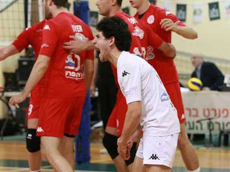 חגיגה באולם בר לב (לילך וייס, באדיבות איגוד הכדורעף)