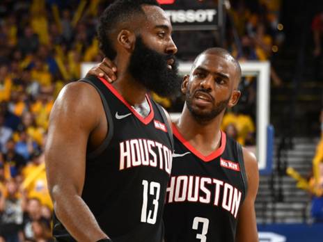 פול והארדן. יצליחו לגנוב את הביתיות במשחק השני? (getty)