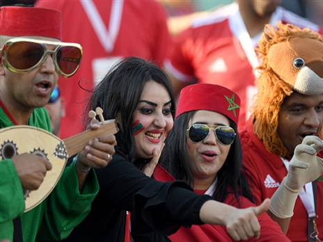 אוהדי מרוקו בקהיר (Getty)