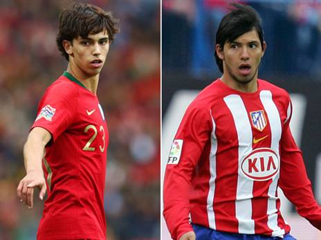 ז'ואאו פליקס וסרחיו אגוארו (GETTY)