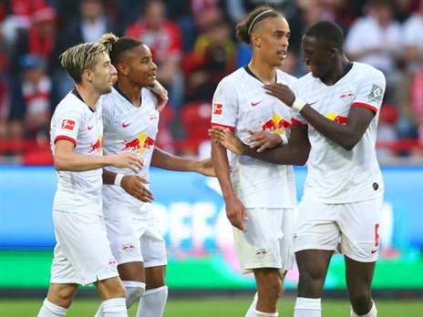 הצגה. שחקני לייפציג (Getty)