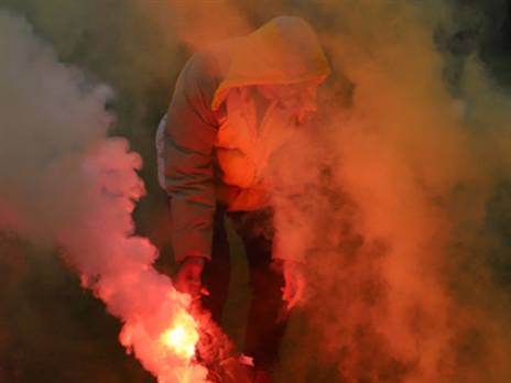 אוהדי בית"ר הדליקו את בית וגן (באדיבות בית"ר)