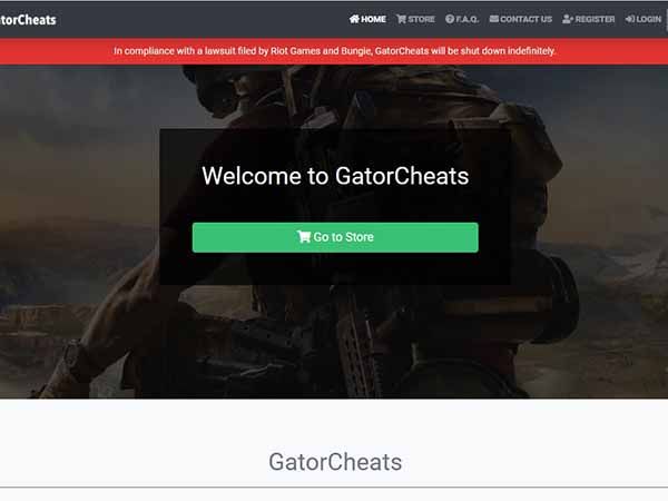ההודעה כפי שנכתבה באתר: "GatorCheats יסגר לצמיתות".