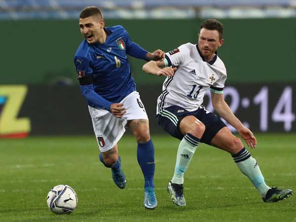 מרקו וראטי. באיטליה מקווים שהברומטר שלהם במרכז השדה יהיה כשיר לטורניר (Getty)