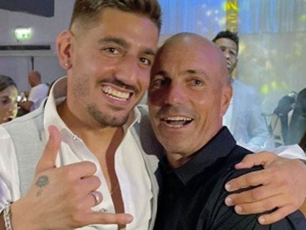 בהפועל י-ם ניסו לשדר עסקים כרגיל. התמונה שהופצה מהחתונה של שמש (האינסטגרם של הפועל י-ם)