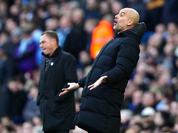 פפ גווארדיולה. שומר על פער 6 הנקודות מליברפול בצמרת (GETTY)