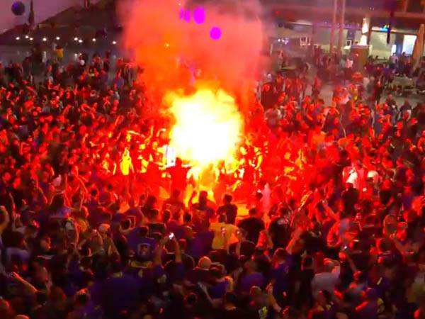 החגיגות הופסקו מוקדם מהצפוי