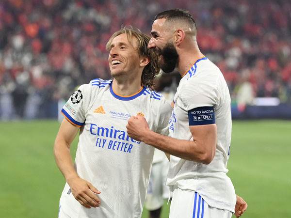 בנזמה ומודריץ'. שניהם ב-11 ( David Ramos/Getty Images)