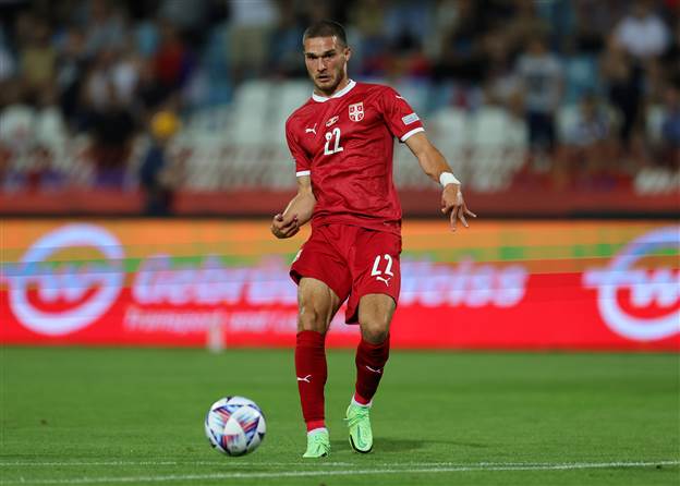 יובאנוביץ' בהופעתו היחידה בנבחרת סרביה (Srdjan Stevanovic/Getty Images)