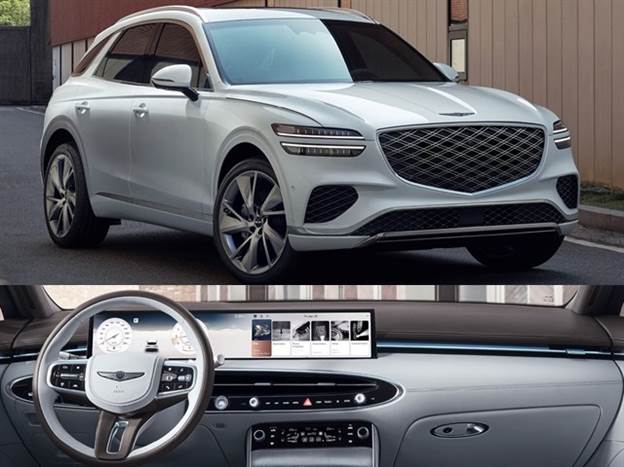 ג'נסיס GV70 - מסך אחוד ענק בגודל "27