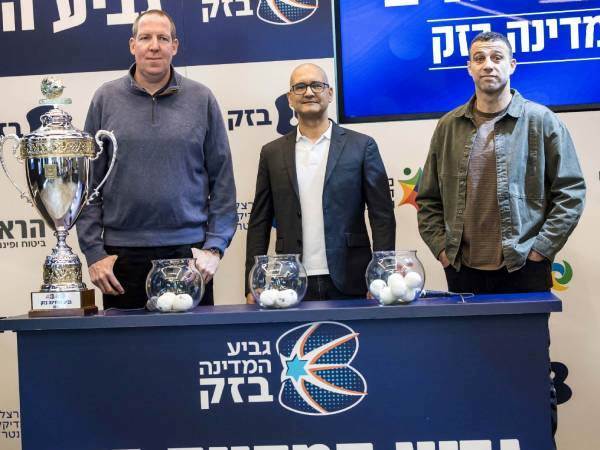 הגרלת הגביע (צילום: עודד קרני, מנהלת הליגה)