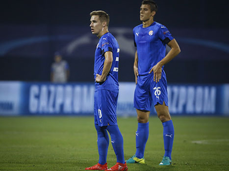 לא מצאו את הרשת. שחקני זאגרב מאוכזבים (Getty)