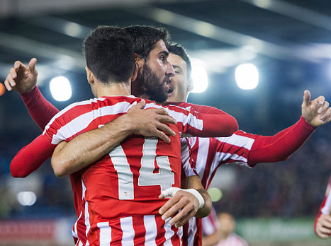 גרסיה חוגג, בילבאו בשמינית (Getty)