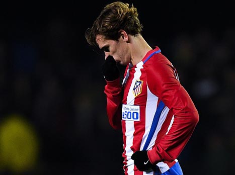 איזה תסכול. אתלטיקו וגריזמן שוב איכזבו (Getty)