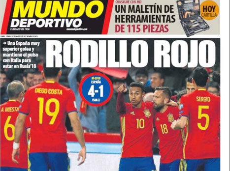 גם באל מונדו דפורטיבו חוגגים על ישראל