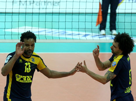 ניצחון קליל לצהובים-כחולים (איגוד הכדורעף)