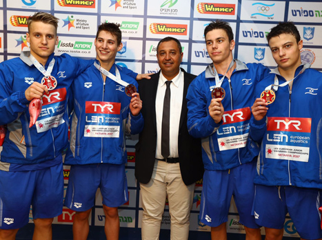 נבחרת הנוער. הישג נפלא (צילום: גלעד קוולרצ'יק, באדיבות איגוד השחייה)