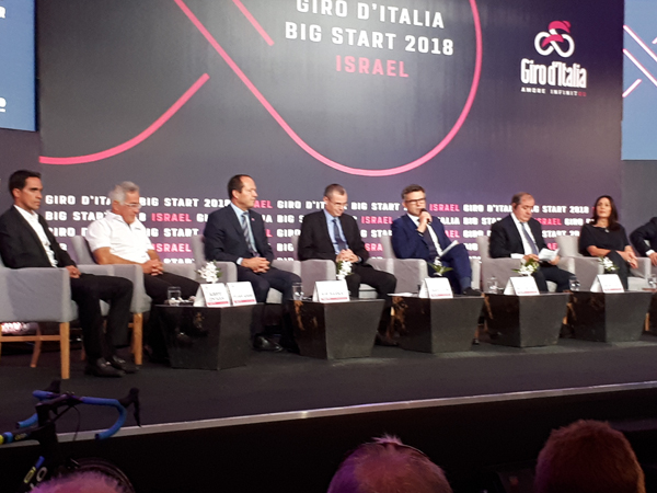 מסיבת העיתונאים לחניכת הג'ירו בישראל