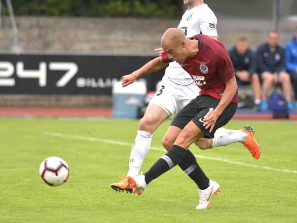 בן חיים בפעולה (באדיבות ספרטה פראג, עמוד הטוויטר הרשמי)