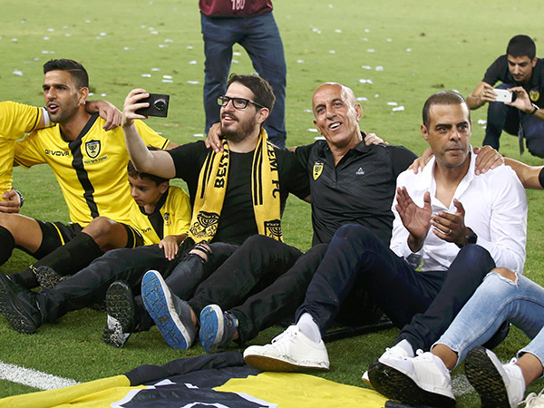 חוגג ולוזון מביעים שביעות רצון אחרי הניצחון (אלן שיבר)