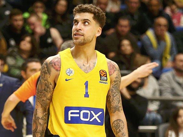 ייסע עם הנבחרת לסין? ווילבקין במדי מכבי (צילום: אלן שיבר)