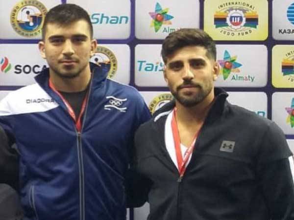 סיון עם מאמנו פולק (באדיבות איגוד הג'ודו)