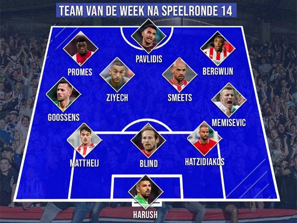 הרוש, בנבחרת המחזור