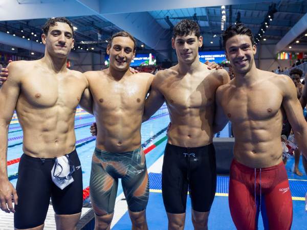 נבחרת השליחים (צילום: סימונה קסטרווילארי, איגוד השחייה)