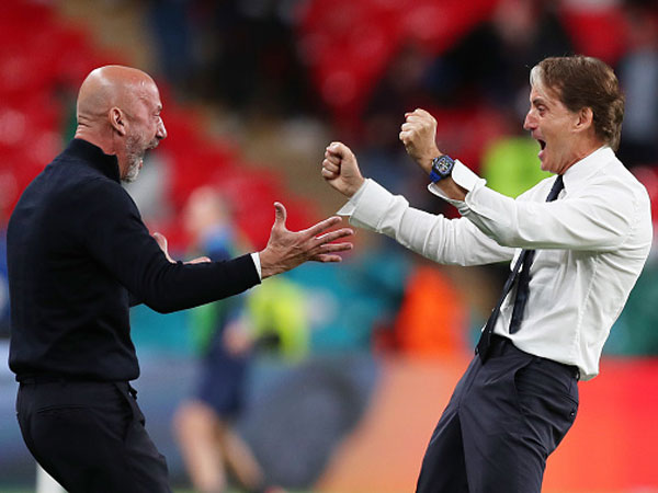 ויאלי ומנצ'יני. התאחדו בנבחרת (GETTYIMAGES)