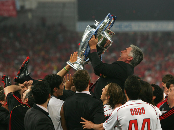 הנקמה של אנצ'לוטי ב-2007 (Getty)