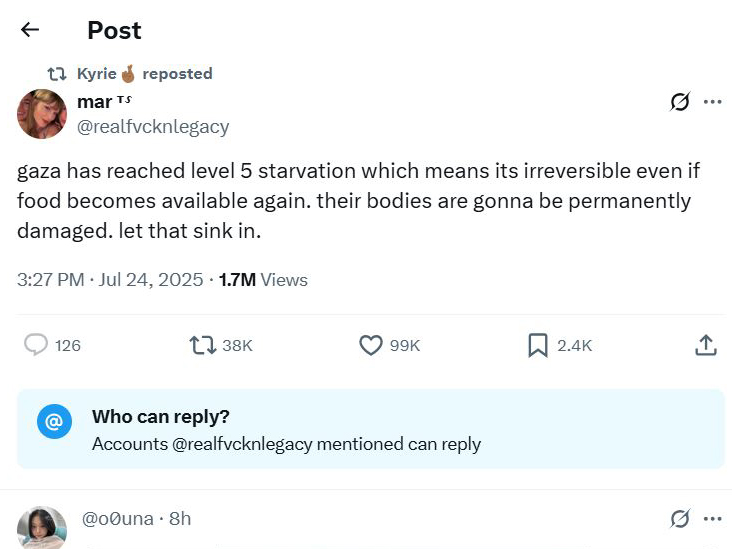 הציוץ שקיירי שיתף