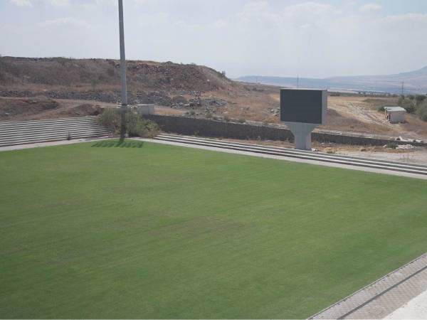 כר הדשא וחלק מהיציעים