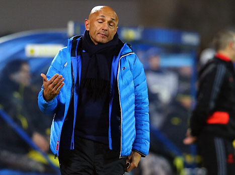 ספאלטי, שחקניו לא עמדו בקצב (gettyimages)